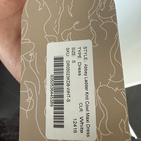 Meshki White Ribbed Maxi Dress - Picture 5 of 5